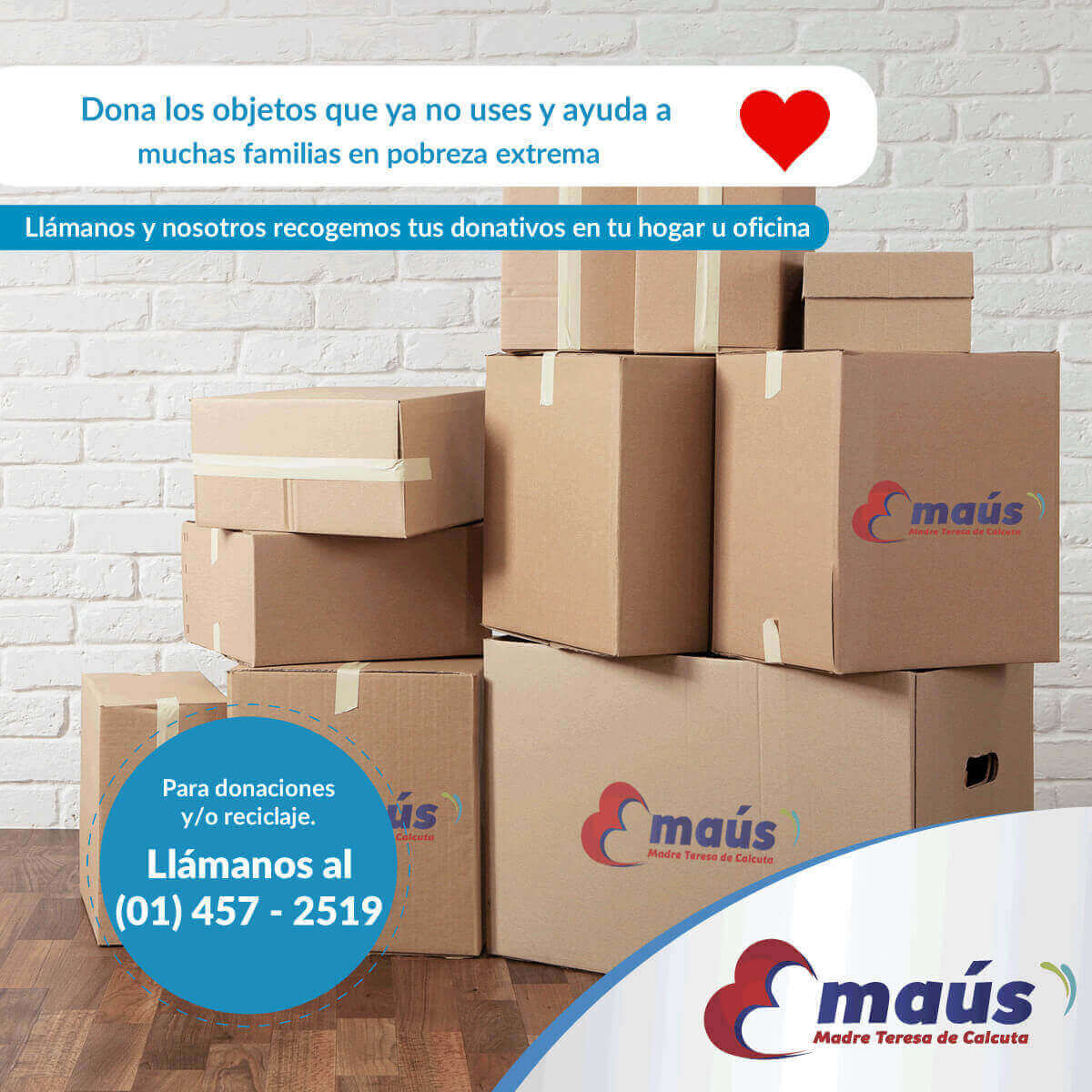 Reciclaje Emaús Madre Teresa Calcuta