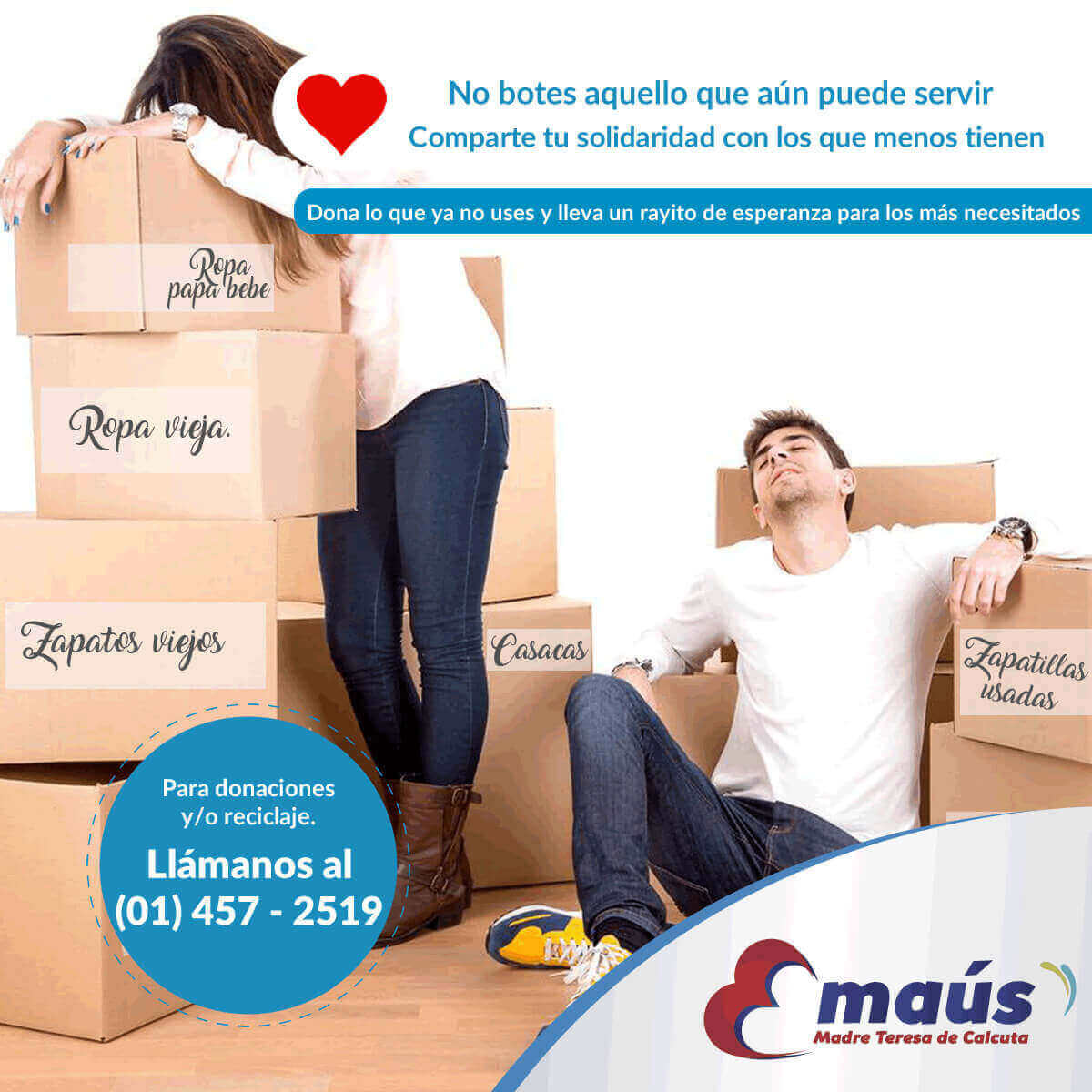Reciclaje Emaús Madre Teresa Calcuta