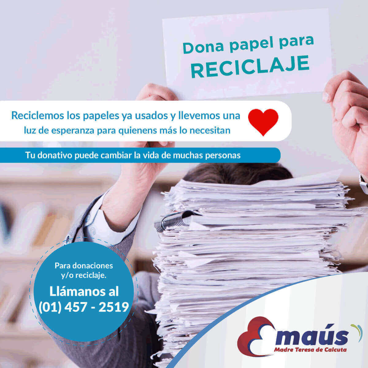 Donaciones Emaús Madre Teresa Calcuta