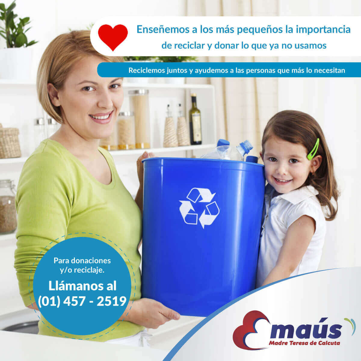 Reciclaje Emaús Madre Teresa Calcuta